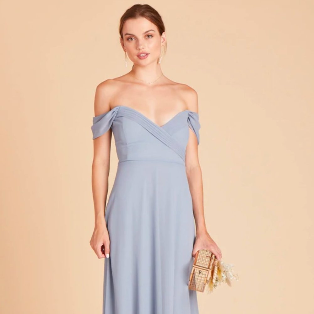 Spence Convertible Dress - Dusty Blue